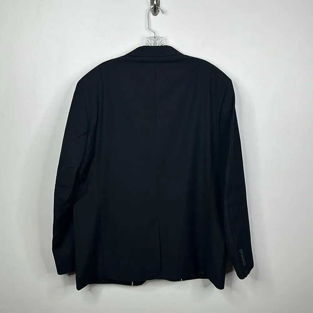 Johnny Bigg Raymond Black 2-Button Suit Jacket Men's Size 44R NWT Formal